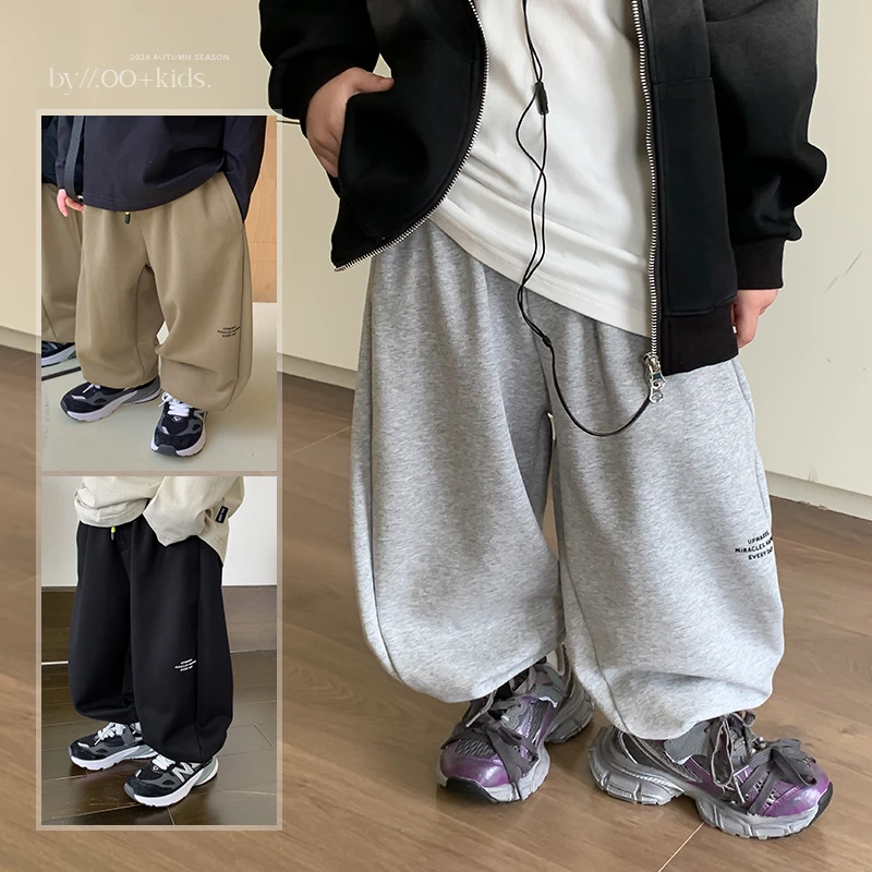 【单侧字母】源源家童装秋2男童卫裤运动裤中大童长裤束脚裤