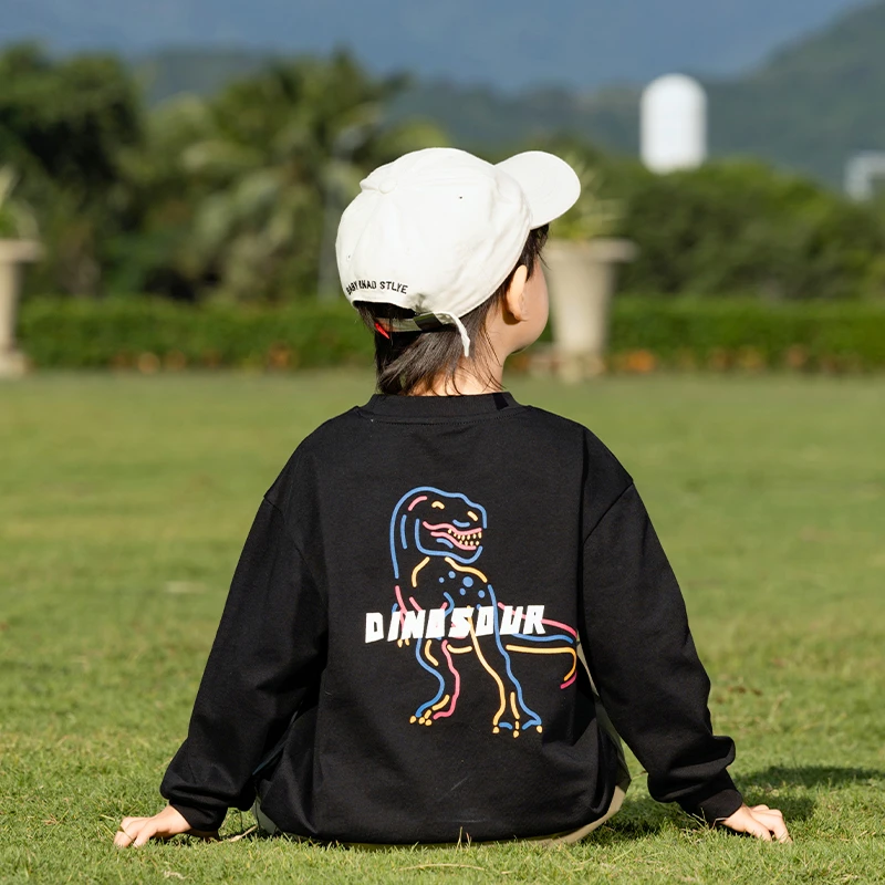 男童打底衫儿童长袖t恤宝宝秋季男孩上衣春秋款白色内搭2025新款