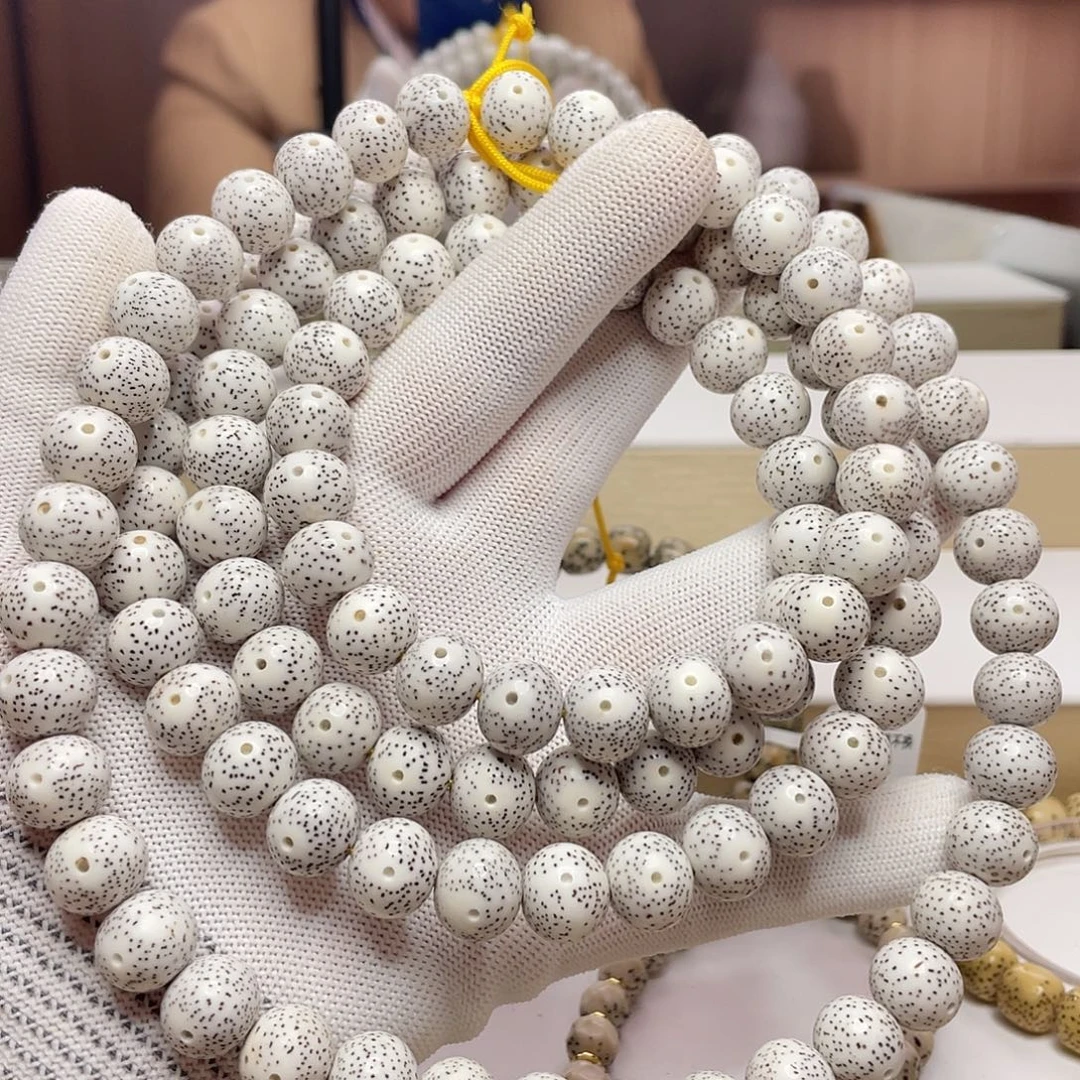 星月菩提吊坠13苹果圆脱脂顺白月朗星稀108长串