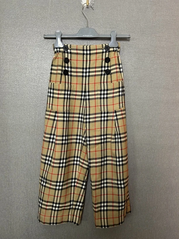 95新 BURBERRY/博柏利 Burberry格纹长裤八分裤