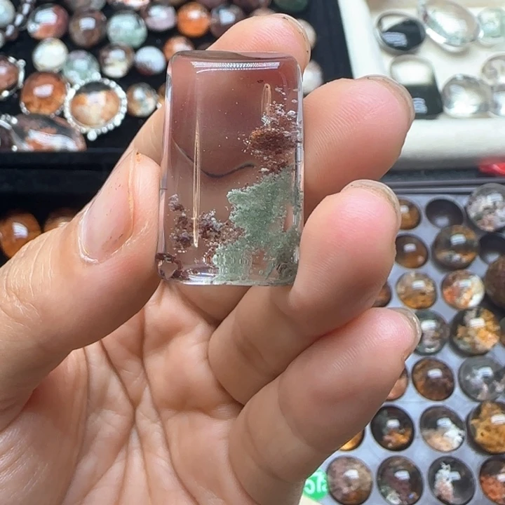 烟晶手链银S925镶嵌未*9