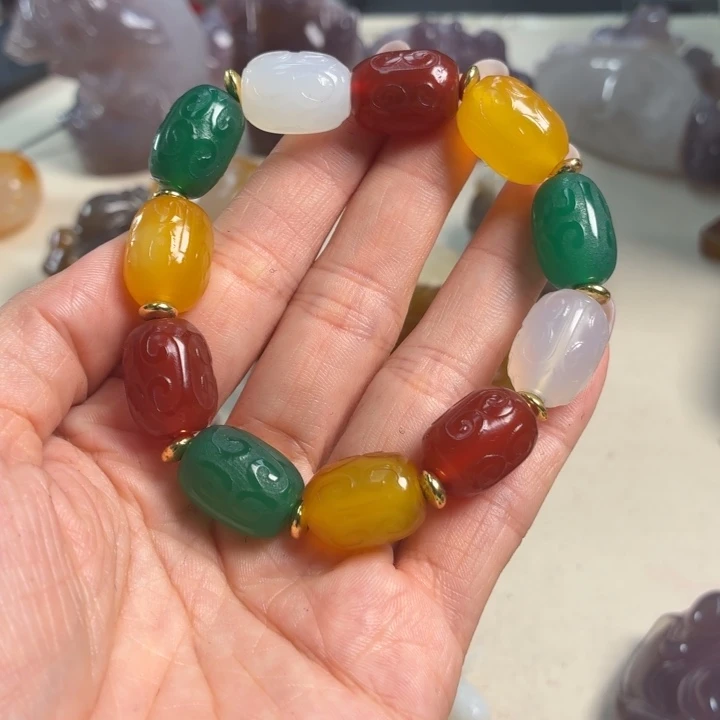 玛瑙/玉髓未镶嵌吊坠(不含链)