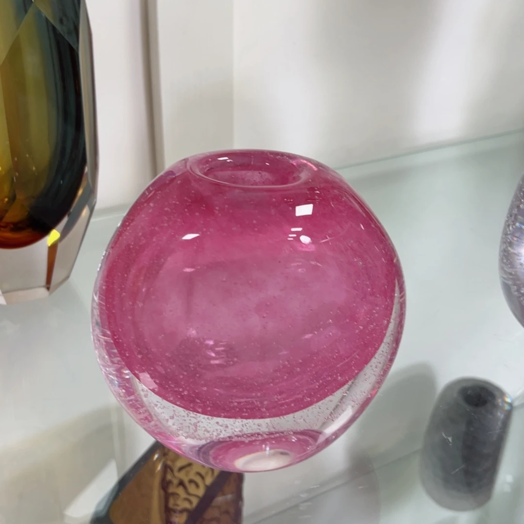 幻彩琉璃花瓶花器微瑕高度14