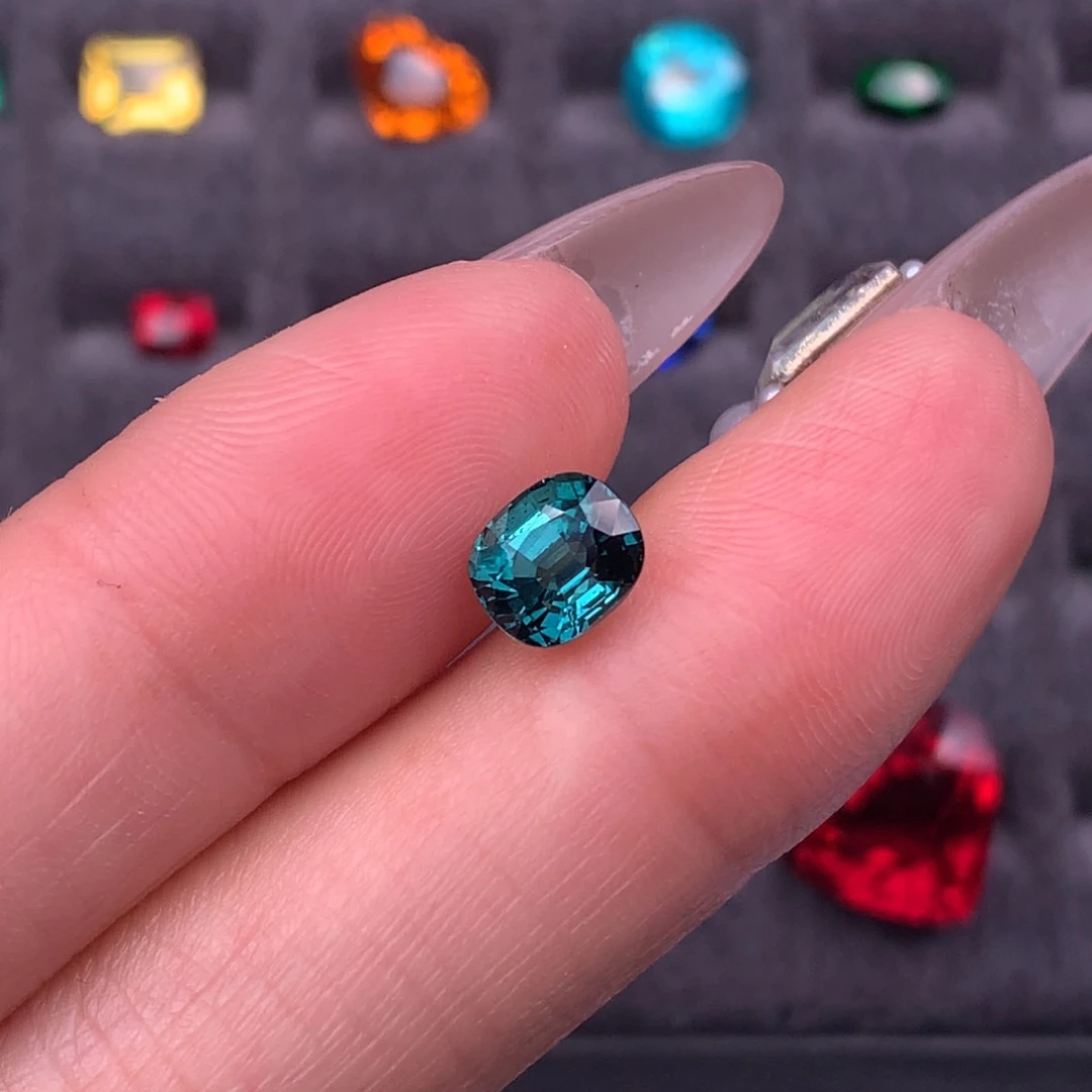 碧玺珠宝半成品未镶嵌1.53ct拉贡碧玺全净无暇