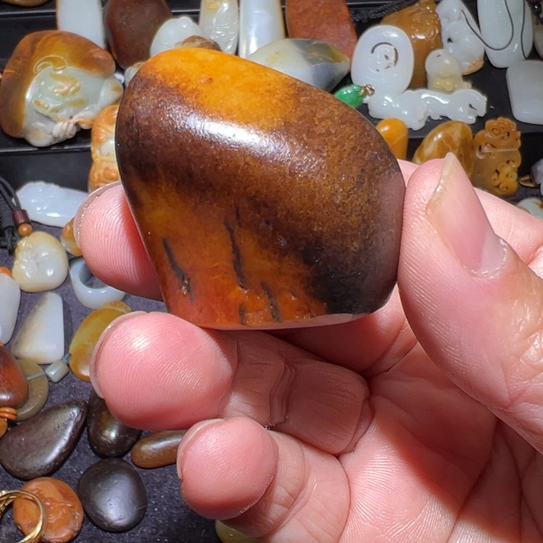 和田玉吊坠(不含链)未镶嵌芋*