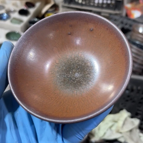 茶盏建阳建盏微瑕平口