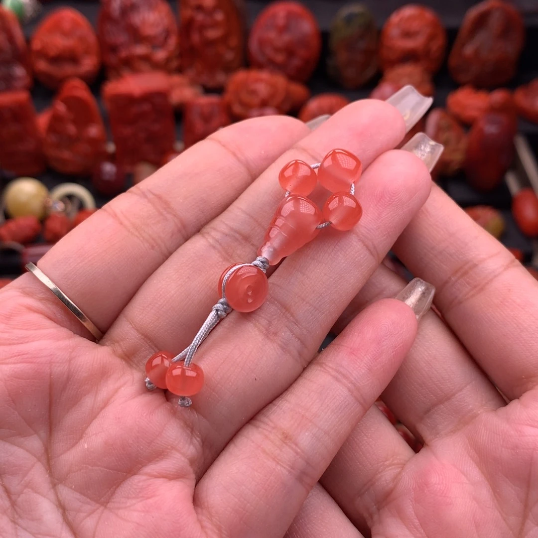 南红玛瑙南红保山三通套装未镶嵌