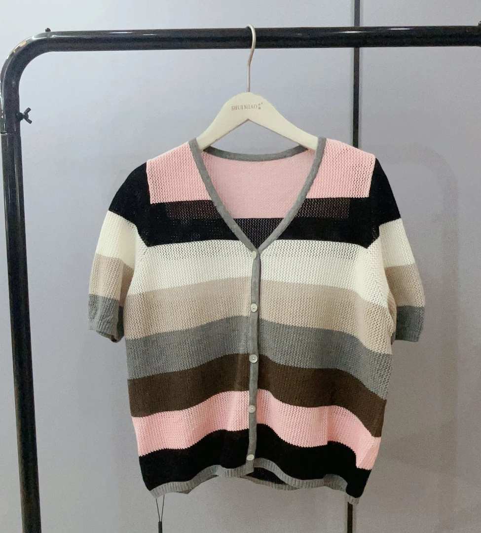 水淼2025-夏季新款0300-毛织开衫