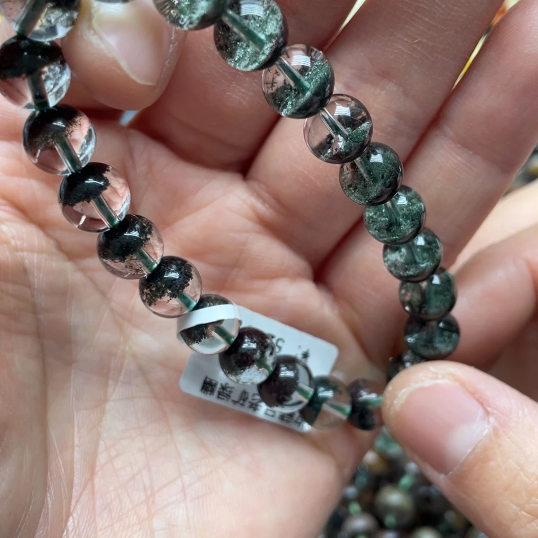 水晶手链未镶嵌绿幽灵聚宝盆