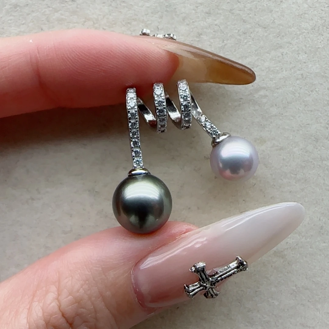 海水珍珠吊坠41银S925镶嵌