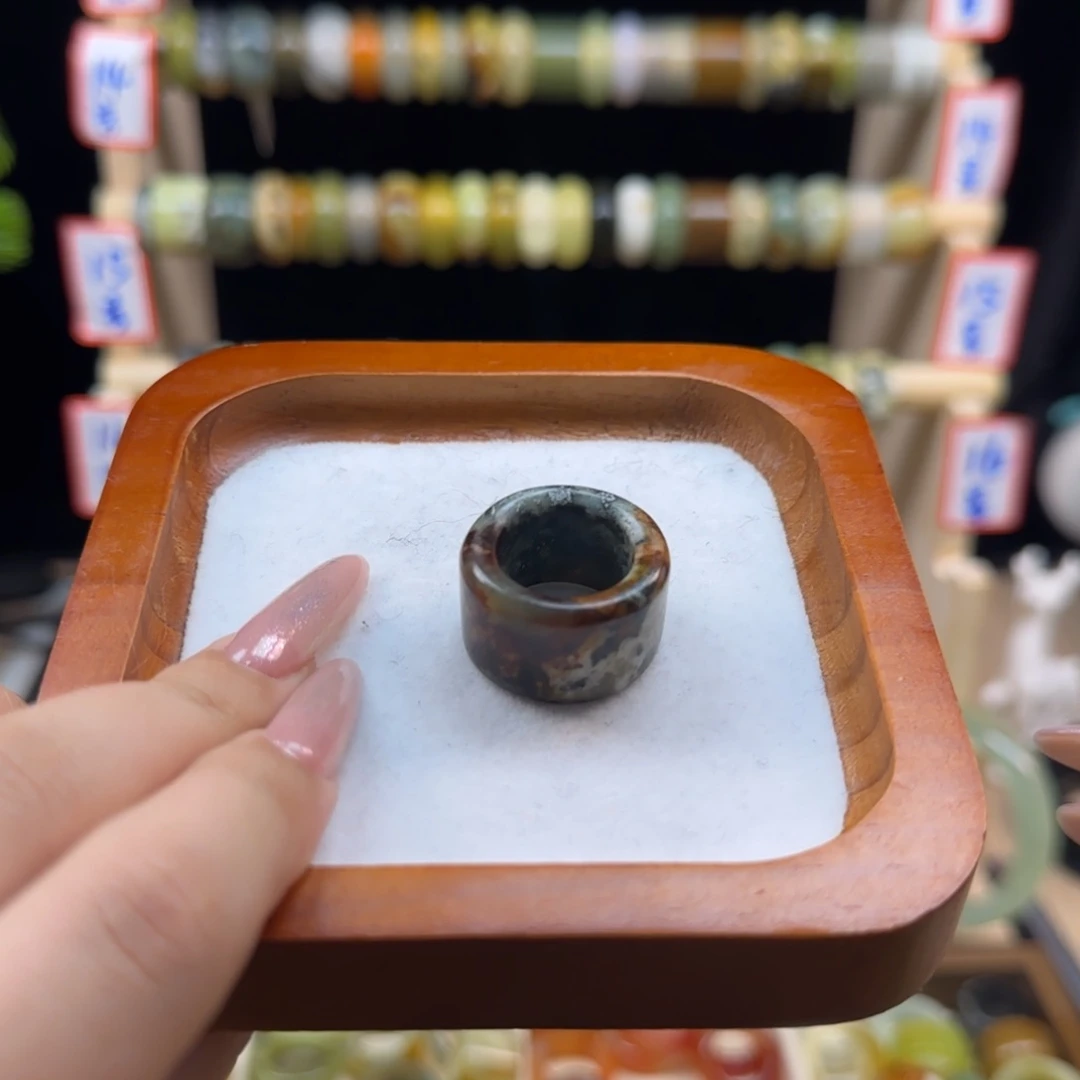 蛇纹石玉内径16.1未镶嵌·****·