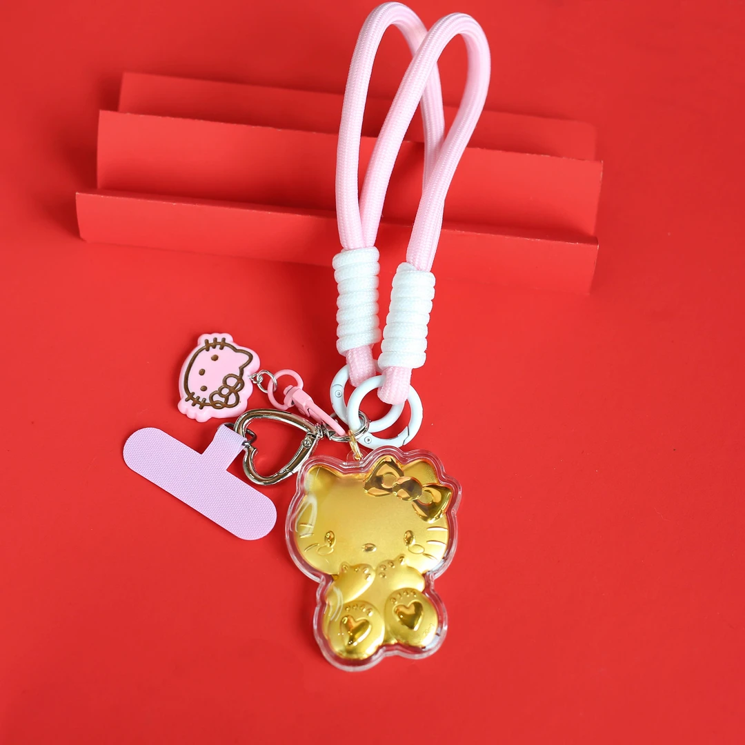 【小洁专属】金卡KT猫手机挂钥匙挂包挂 含金工艺品