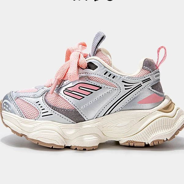 女童鞋运动鞋春秋款新款网鞋透气儿童鞋子秋季老爹鞋131011