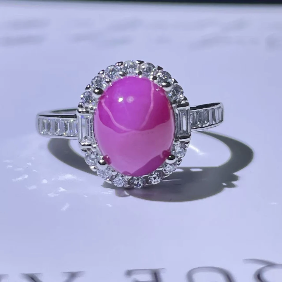 大利-典藏轻奢-星光粉-高精切宝石戒指X-1001