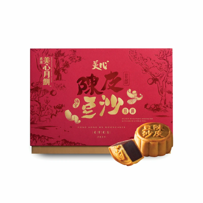 美心陈皮豆沙月饼420克/盒（6个装）