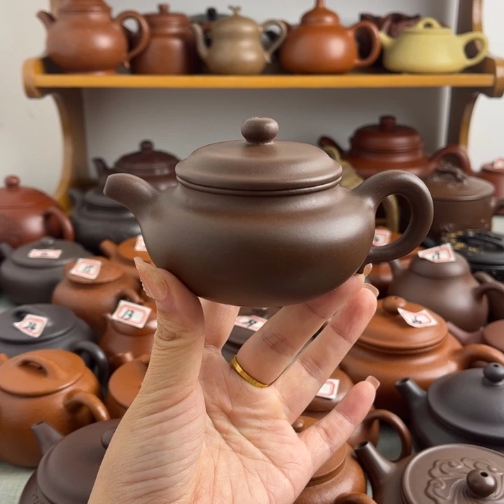 茶壶紫砂150cc紫泥微瑕