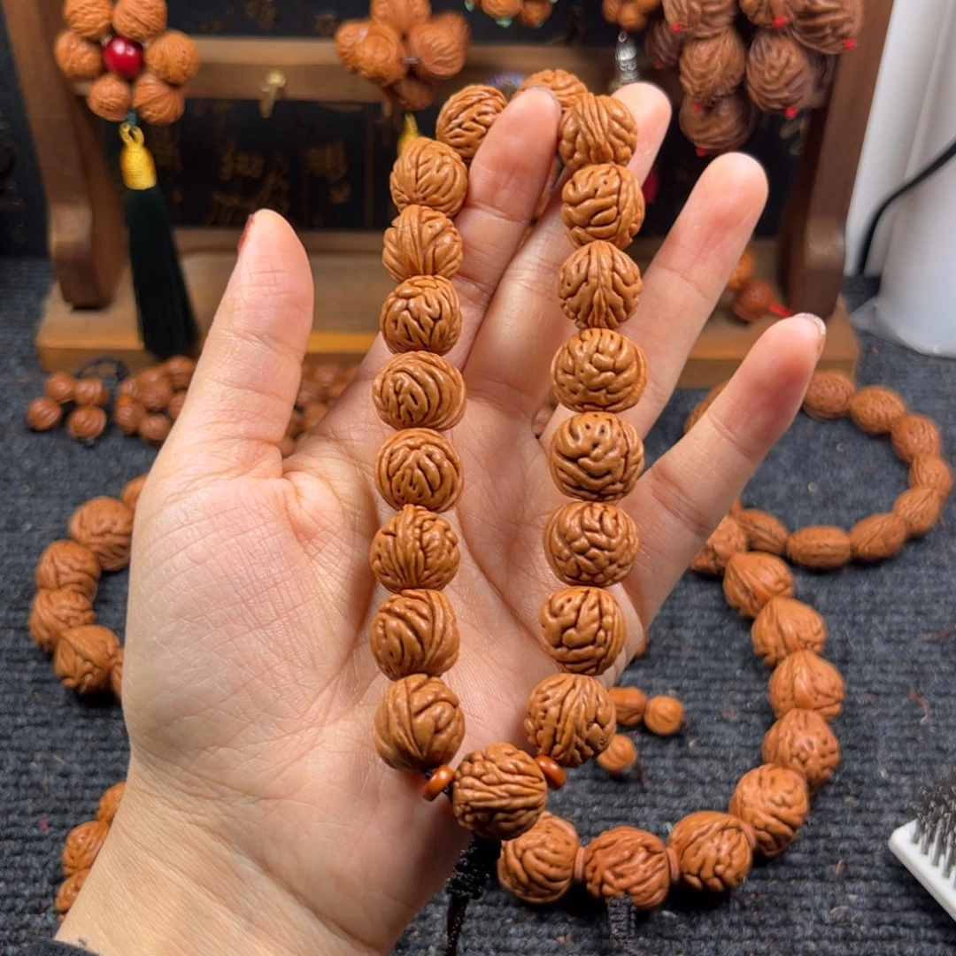 吊坠桃核桃枭手串L3