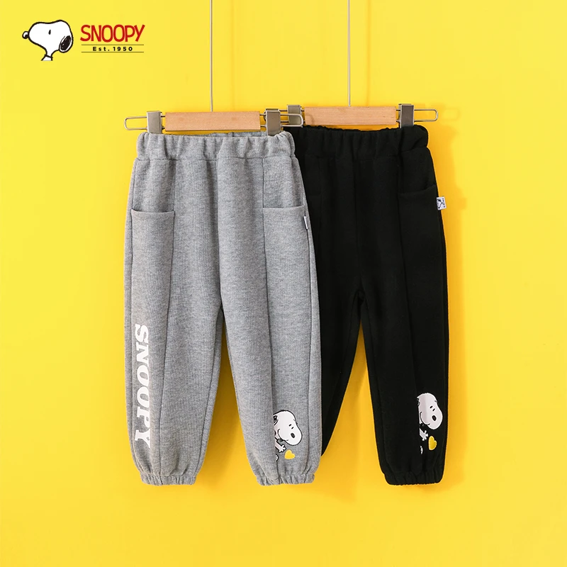 Snoopy/史努比2025男女童卫裤2-15岁中大童长裤BB05