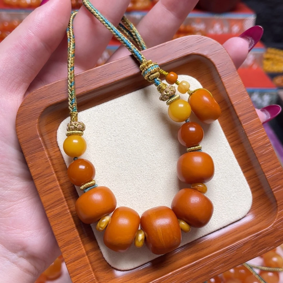 蜜蜡颈饰未镶嵌项链