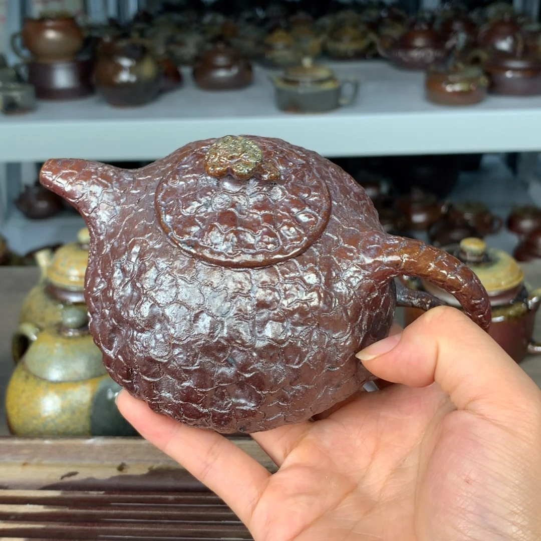 紫砂茶壶纯自然柴烧