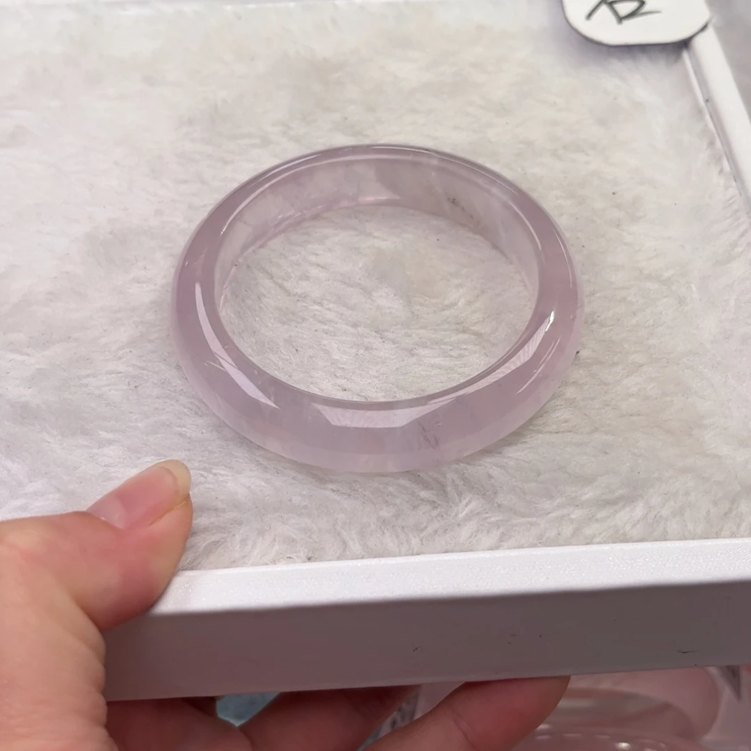 水晶手镯未镶嵌紫粉53（有共生）