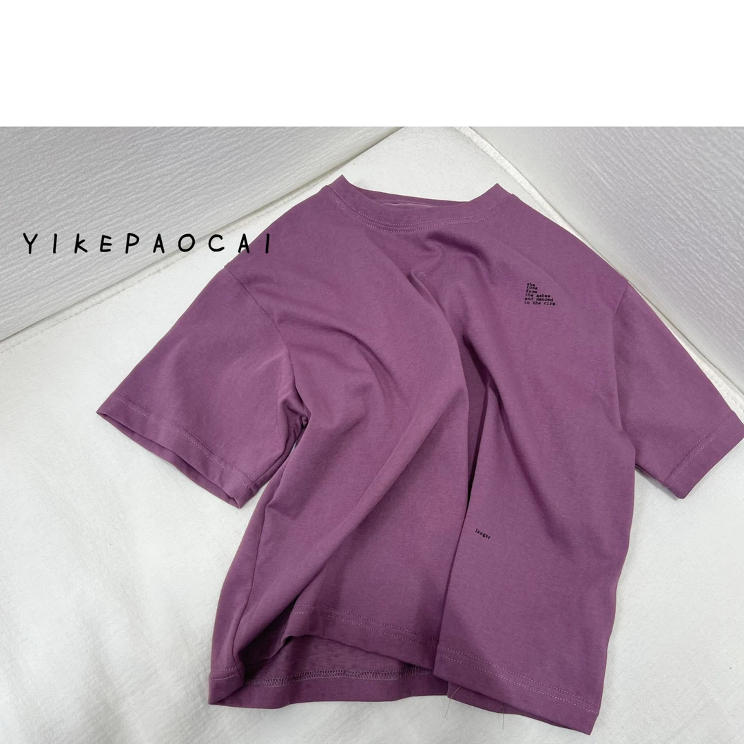 一颗泡菜「童装」9931《夏》字母凉感T