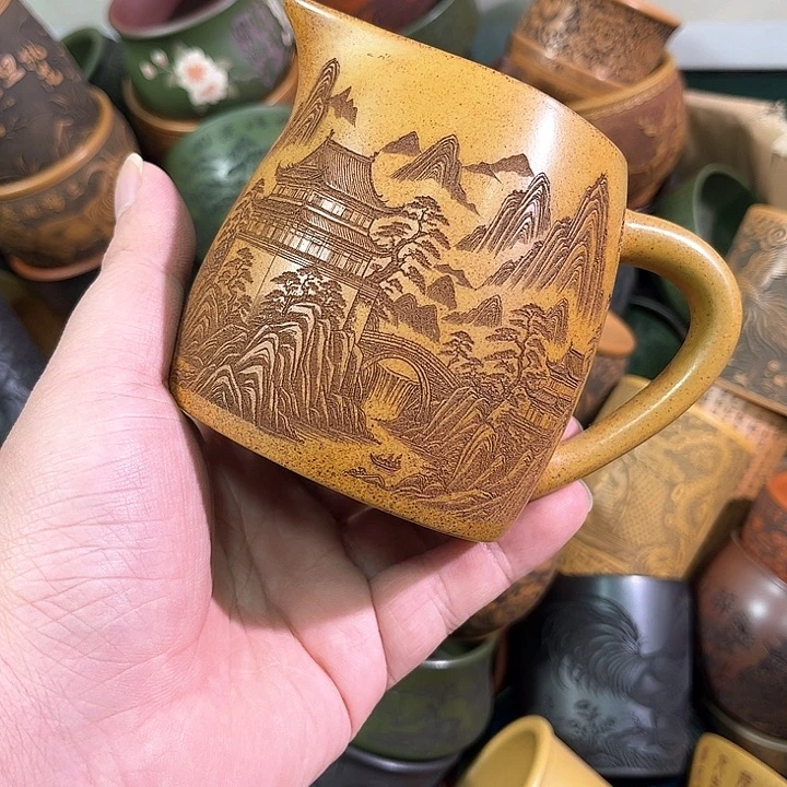 茶杯紫砂全手工紫砂主人杯