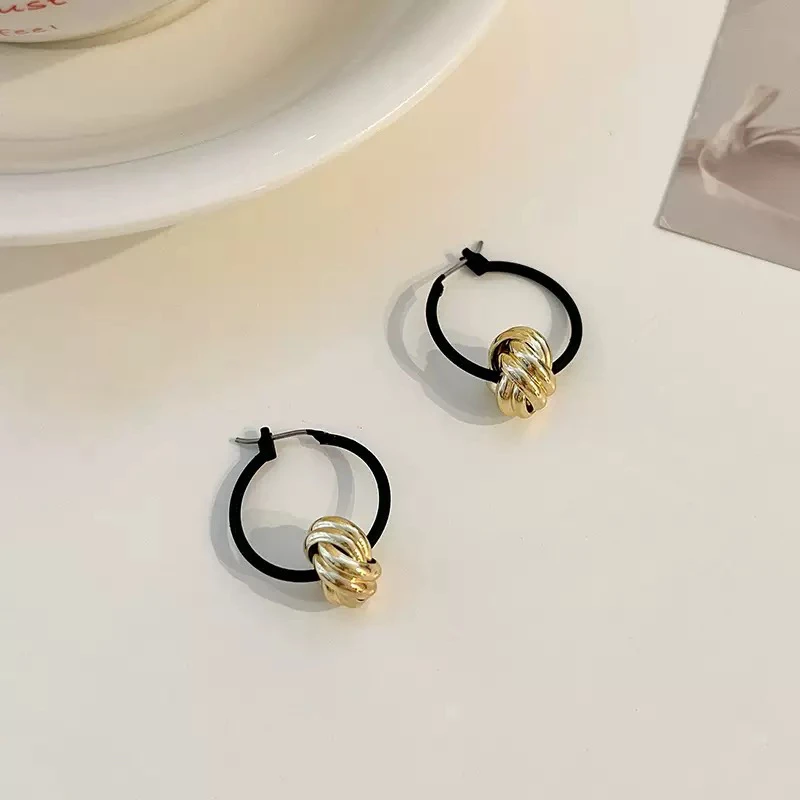 合金耳饰 上班族耳饰日韩几何图案简约手工百搭几何耳环轻奢耳饰