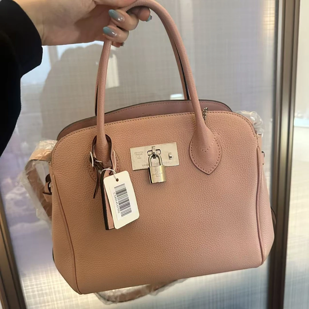 95新 LouisVuitton/路易威登 粉色手提/二奢包包