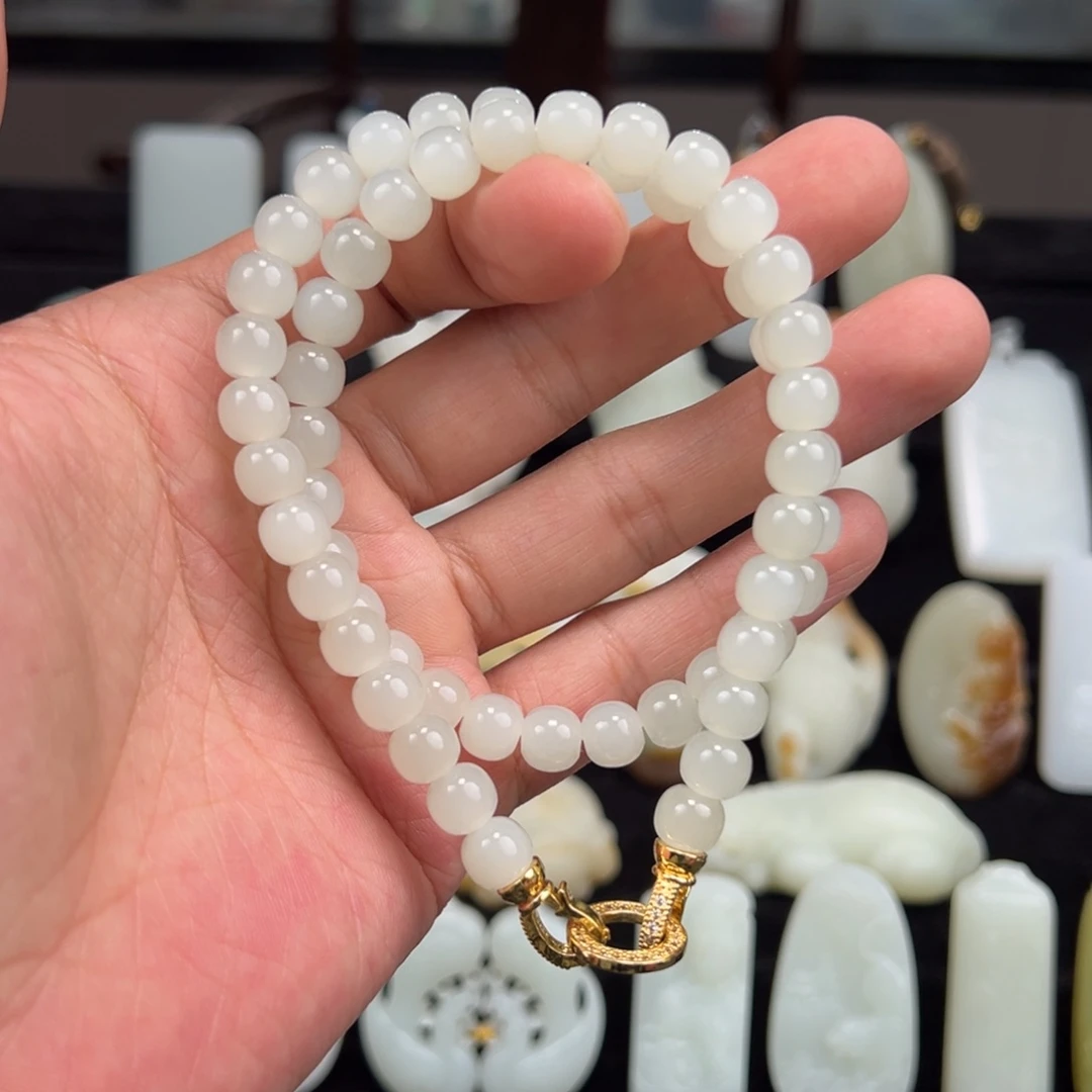 和田玉未镶嵌手链