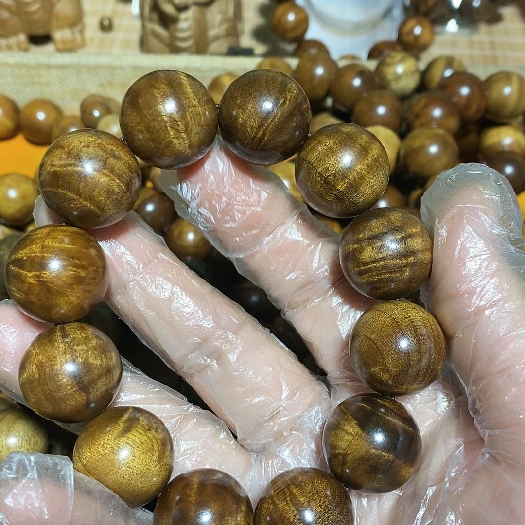 金丝楠魏*人小叶2.0手串微瑕