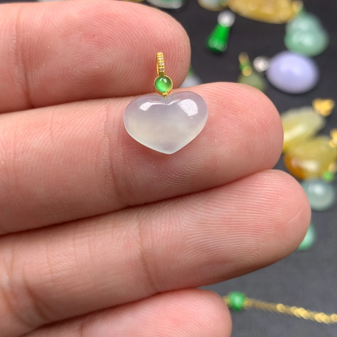 【闪购商品】颈饰18K金镶嵌翡翠翡翠