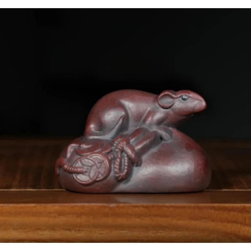 宜兴原矿紫砂 茶宠 鼠