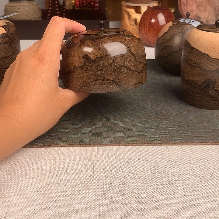 木墨西哥黑柿木茶叶罐16