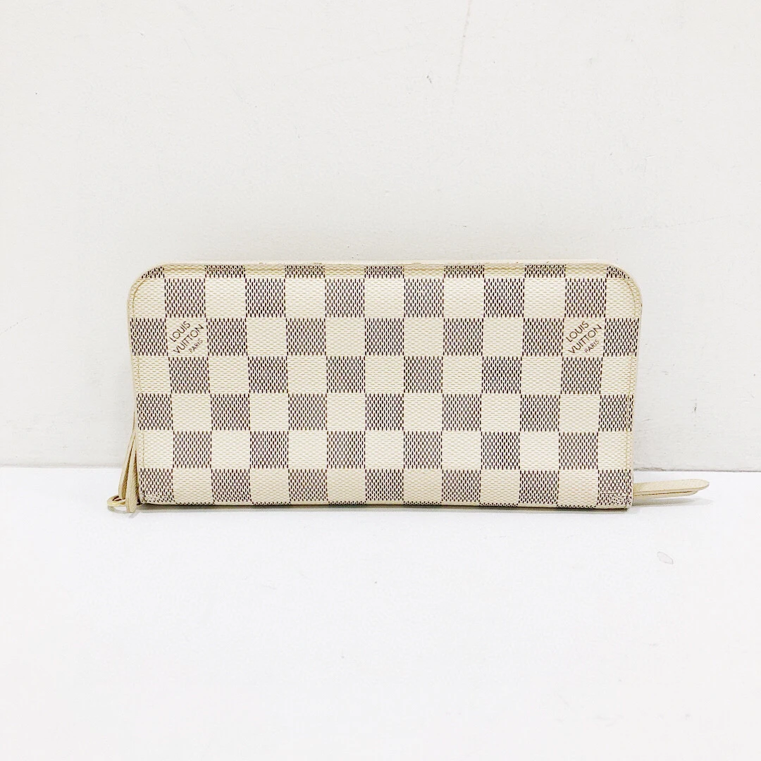 95新 LouisVuitton/路易威登 lv全皮白棋盘手拿钱包