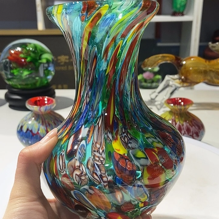 琉璃纯手工琉璃花瓶