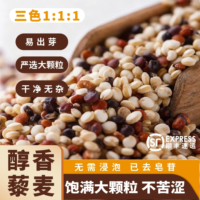 高原三色藜麦新货颗粒均匀无杂质无添加杂粮粗粮沙拉煮粥煮饭干货