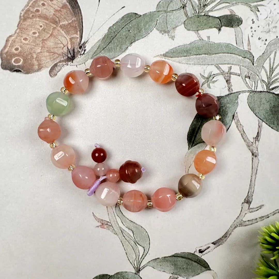 S43玛瑙手串精致奢华气质款百搭简约少女感手链简约大气