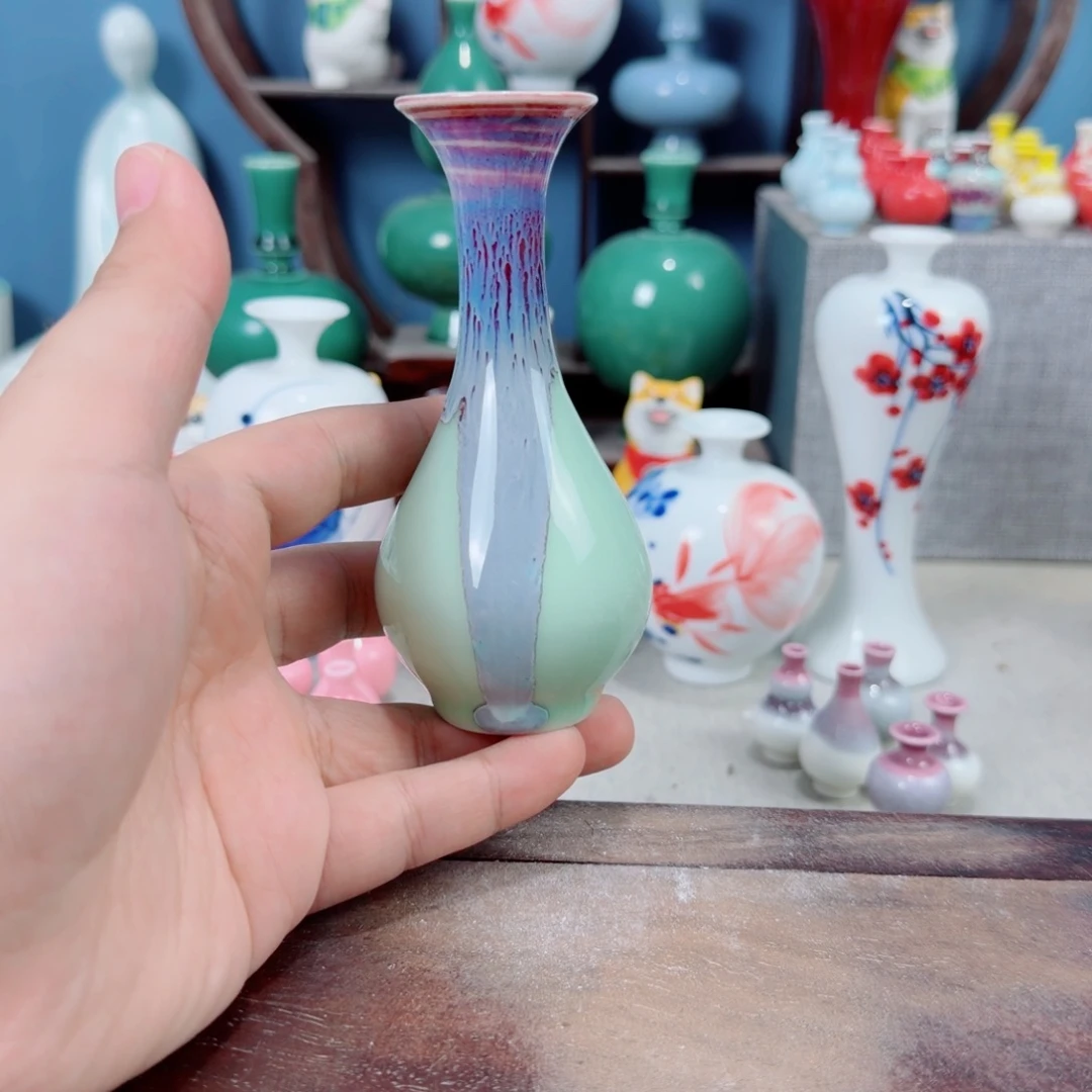 陶瓷手工小花器摆件
