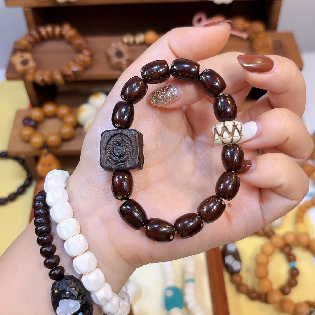 星月菩提吊坠紫金鼠老型无相佛