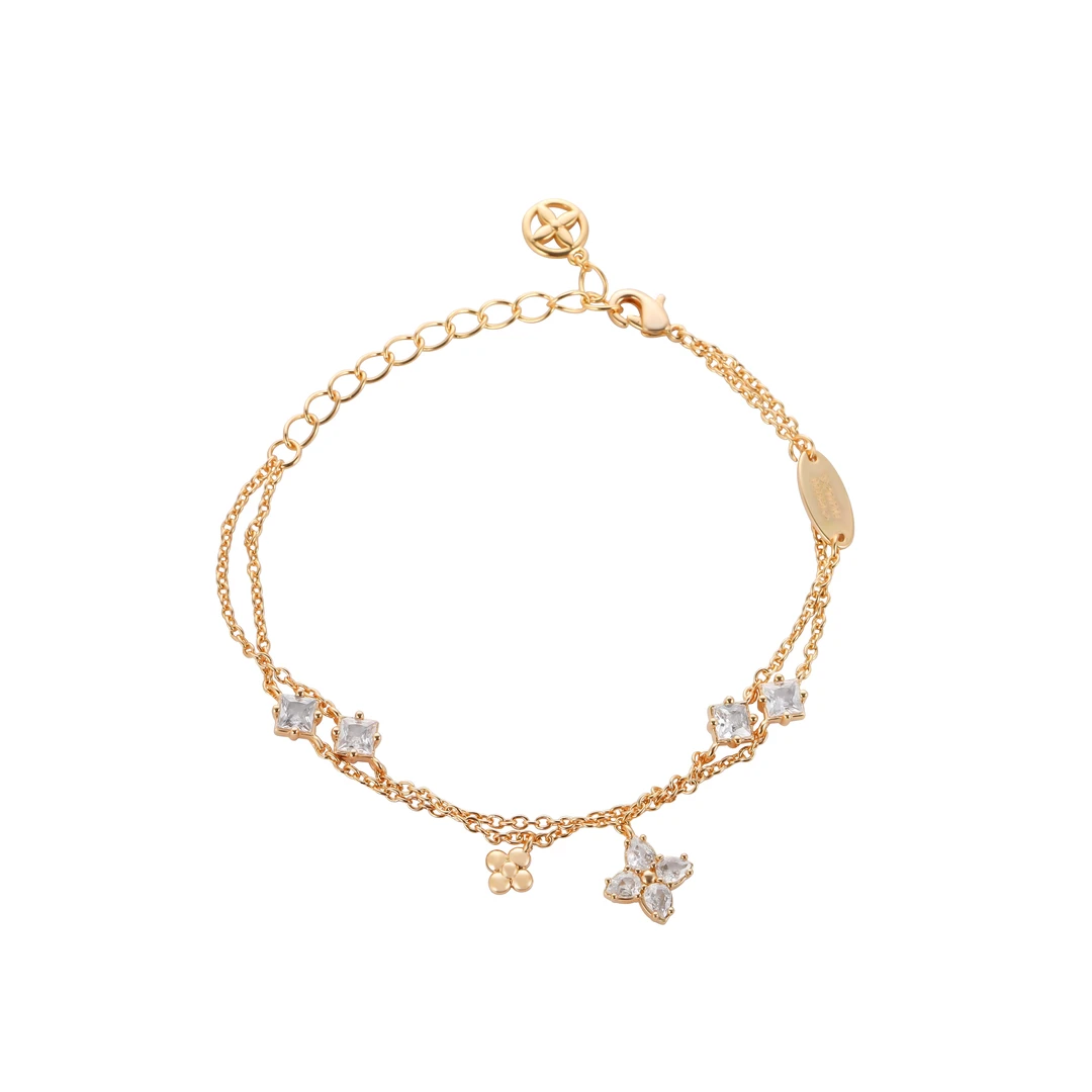 镀K金 【繁花 】气质轻奢百搭小众简约手链 3818