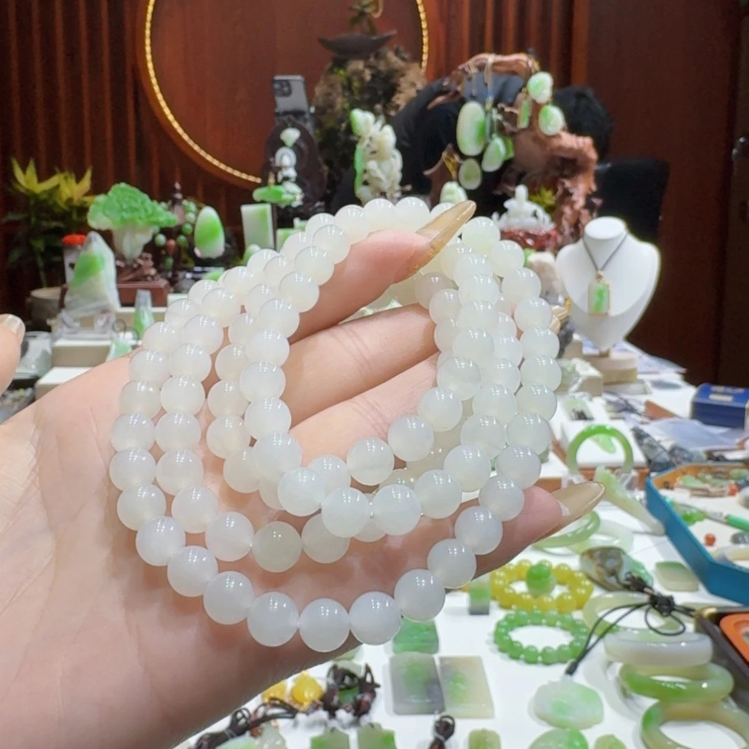 和田玉白玉卡8 108未镶嵌