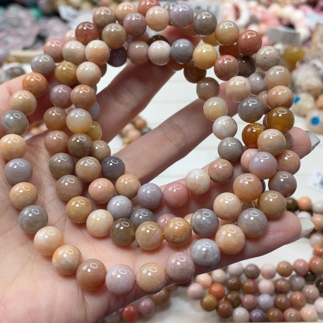 未镶嵌手链硅化玉莎****～968