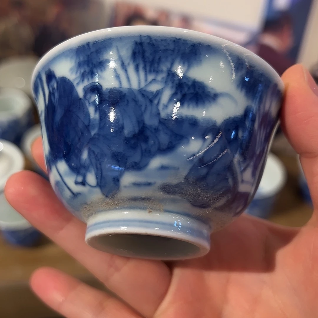 微瑕开播福利柴窑人物杯杯杯杯