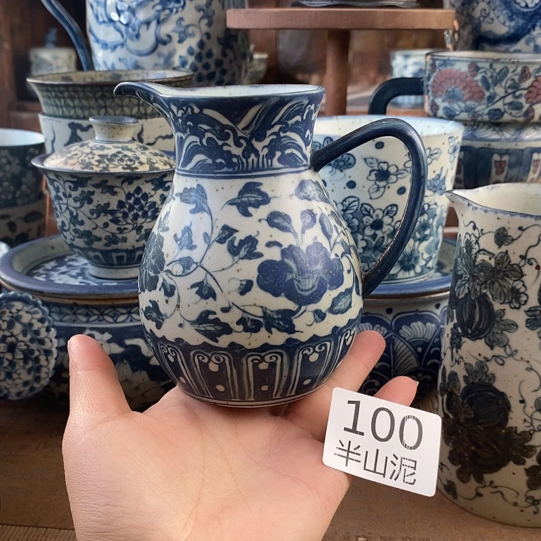 陶手工手绘青花高温陶瓷