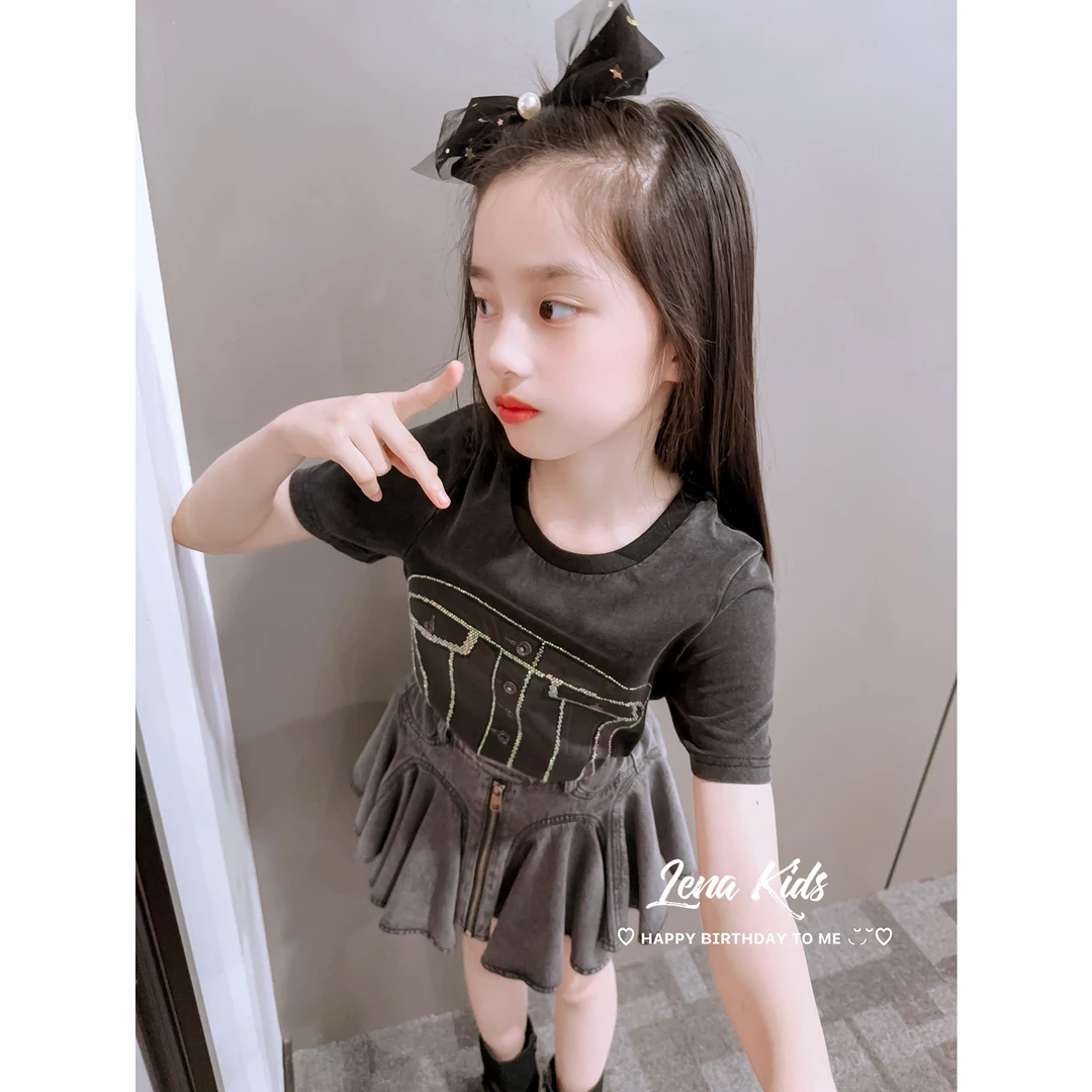 Lenakids【现货】【甜酷风时髦洋气·100%纯棉·女宝套装】25052002