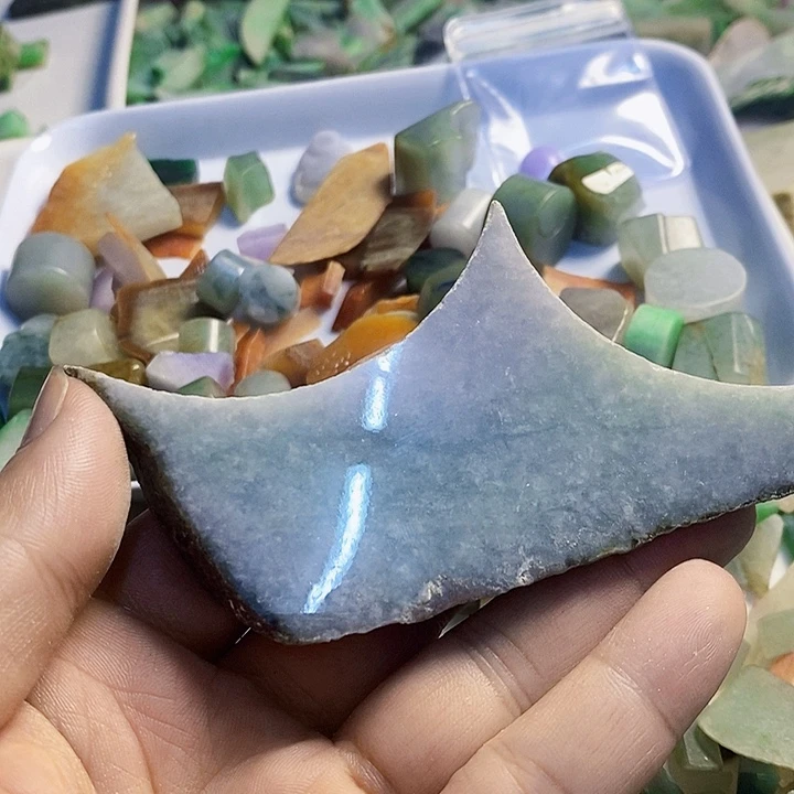 翡翠散珠天然翡翠A货挂件