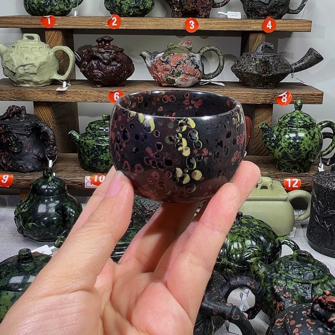 石材梅花玉安山玉微暇