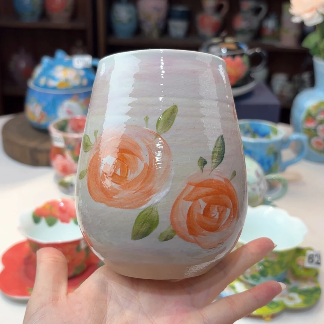 景德镇手绘高温釉下彩陶瓷茶具