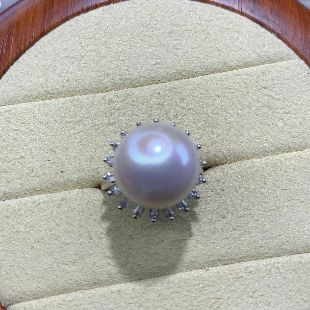 合金戒指淡水珍珠